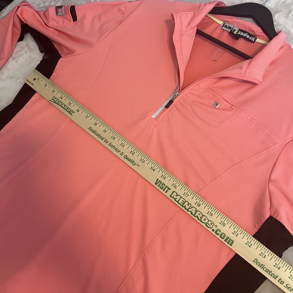 Jamie Sadock Top Womens XXL Pink Mesh Sleeve Golf Pickleball Performance Outdoor - Picture 7 of 10